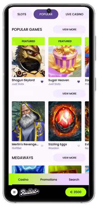 Rullat Kasino mobiili
